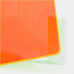 Plexiglas portocaliu fluorescent, transparent, grosime 3mm